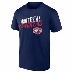 Montreal Canadiens Big & Tall Hustle Personalized Name & Number T-Shirt Navy