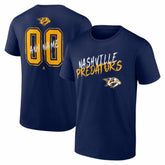 Nashville Predators Big & Tall Hustle Personalized Name & Number T-Shirt Navy