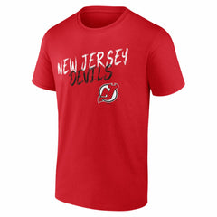 New Jersey Devils Hustle Personalized Name & Number T-Shirt Red