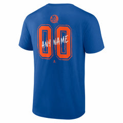 New York Islanders Hustle Personalized Name & Number T-Shirt Royal