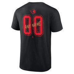 Ottawa Senators Big & Tall Hustle Personalized Name & Number T-Shirt Black