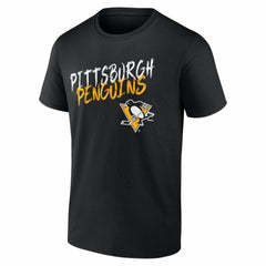 Pittsburgh Penguins Hustle Personalized Name & Number T-Shirt Black