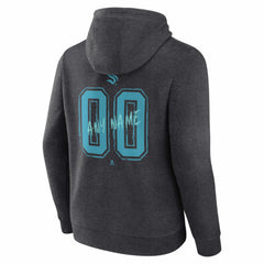 Seattle Kraken Hustle Personalized Name & Number Hoodie Charcoal