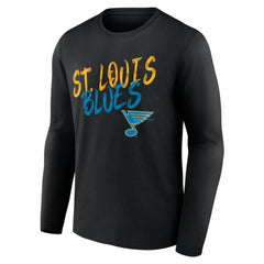 St. Louis Blues Hustle Personalized Name & Number Long Sleeve T-Shirt Black