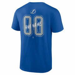 Tampa Bay Lightning Big & Tall Hustle Personalized Name & Number T-Shirt Blue