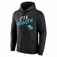Utah Mammoth Big & Tall Hustle Personalized Name & Number Hoodie Black