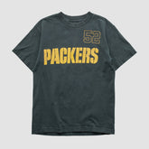 Green Bay Packers Reebok 2000s T-shirt - Black Vintage discount