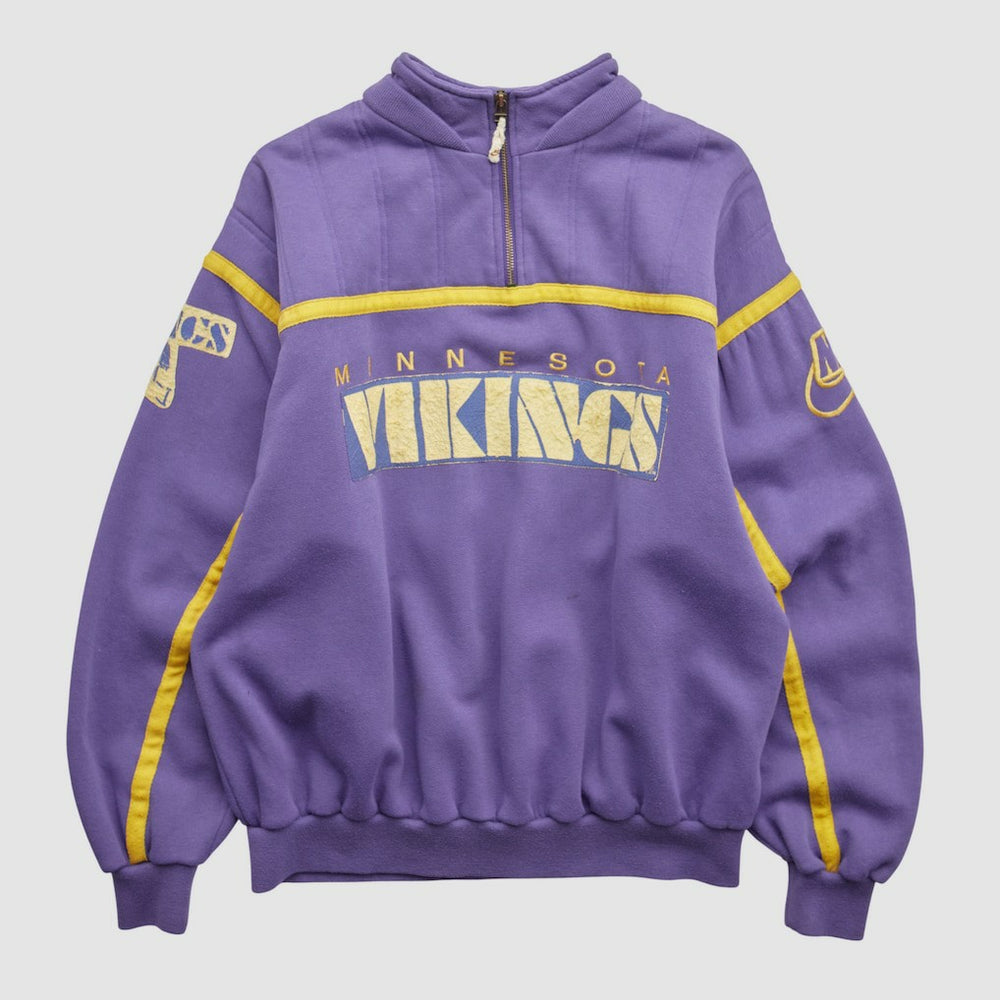 Minnesota Vikings 90s 1/4 Zip Sweatshirt - Purple Vintage sale