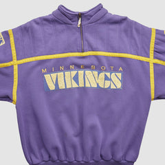Minnesota Vikings 90s 1/4 Zip Sweatshirt - Purple Vintage sale