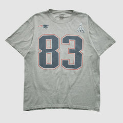 New England Patriots Reebok 2012 T-shirt - Heather Gray Vintage outlet