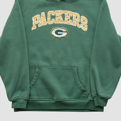 Green Bay Packers NFL 2000s Hooded Pullover Sweatshirt - Green Vintage discount