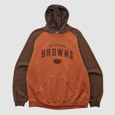 Cleveland Browns Reebok 2000s Hooded Pullover Sweatshirt - Clay Vintage for sale