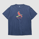St. Louis Cardinals Majestic 2000s T-shirt - Navy Vintage