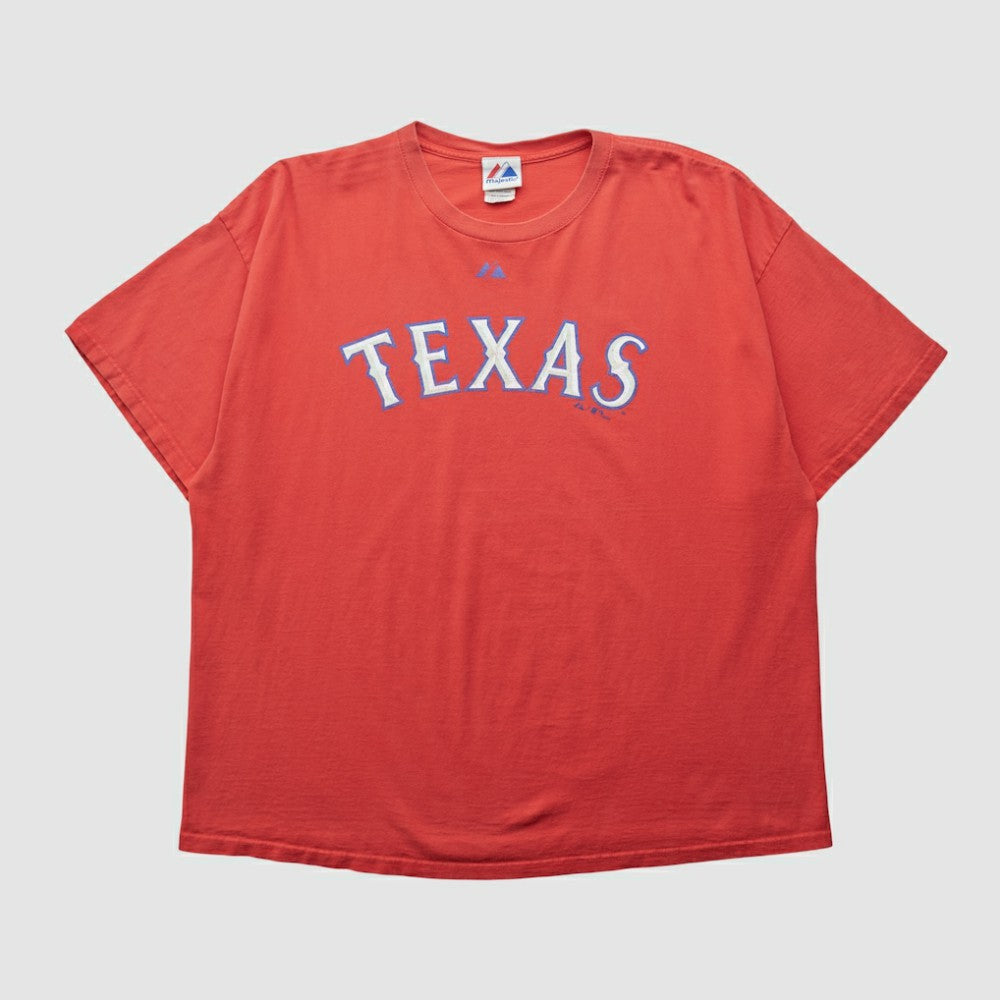 Texas Rangers Majestic 2009 T-shirt - Red Vintage