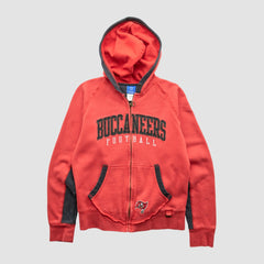 Tampa Bay Buccaneers Reebok 2000s Hooded Full Zip Sweatshirt - Red Vintage sale