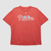 Philadelphia Phillies Majestic 2000s T-shirt - Red Vintage