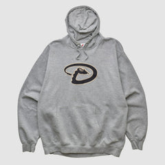Arizona Diamondbacks Majestic 2000s Hooded Pullover Sweatshirt - Heather Gray Vintage