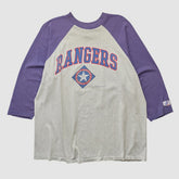 Texas Rangers Logo Athletic T-shirt - Heather Gray Vintage