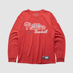 Philadelphia Phillies 2000s Long Sleeve T-shirt - Red Vintage | Nike