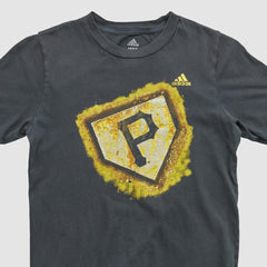 Pittsburgh Pirates Adidas 2010s T-shirt - Black Vintage