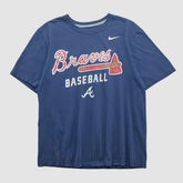 Atlanta Braves 2010s T-shirt - Navy Vintage | Nike