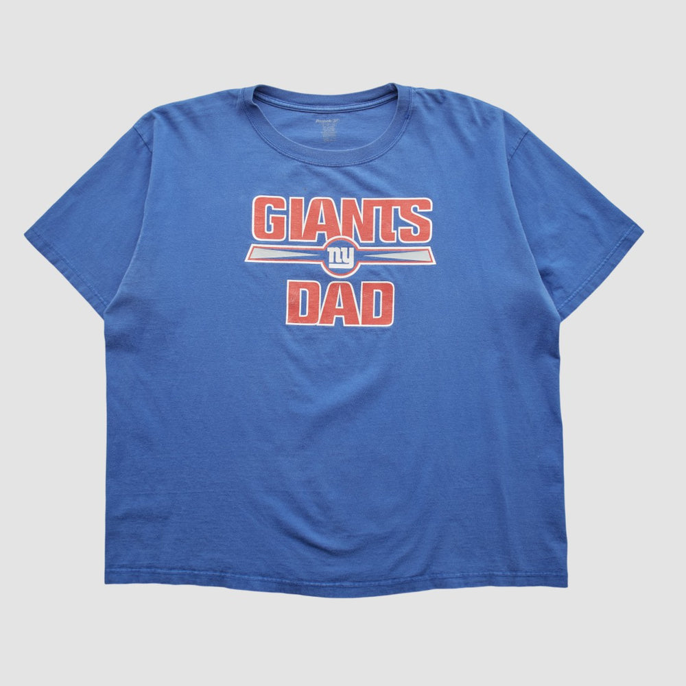 New York Giants Reebok T-shirt - Blue Vintage sale