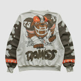 Cleveland Browns Chalk Line 90s Pullover Sweatshirt - White Vintage discount