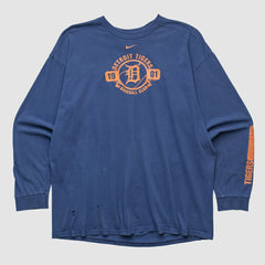 Detroit Tigers 2000s Long Sleeve T-shirt - Navy Vintage | Nike