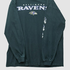 Baltimore Ravens NFL 2000s Long Sleeve T-shirt - Black Vintage sale