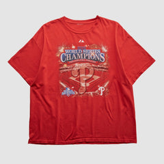 Philadelphia Phillies Majestic 2008 T-shirt - Red Vintage