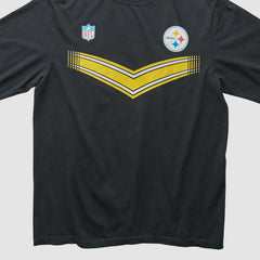 Pittsburgh Steelers Reebok 2000s Long Sleeve T-shirt - Black Vintage for sale