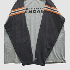 Cincinnati Bengals Reebok 2000s Long Sleeve T-shirt - Heather Gray Vintage cheap