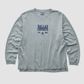 Dallas Cowboys Cowboys Authentic Apparel 2000s Long Sleeve T-shirt - Heather Gray Vintage online