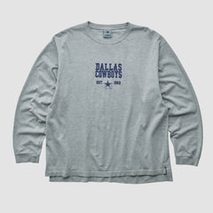 Dallas Cowboys Cowboys Authentic Apparel 2000s Long Sleeve T-shirt - Heather Gray Vintage online