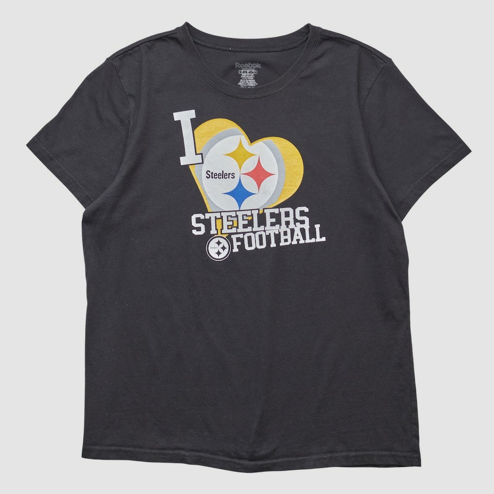 Pittsburgh Steelers Reebok 2000s T-shirt - Black Vintage discount