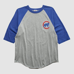 Chicago Cubs Majestic 2000s T-shirt - Heather Gray Vintage