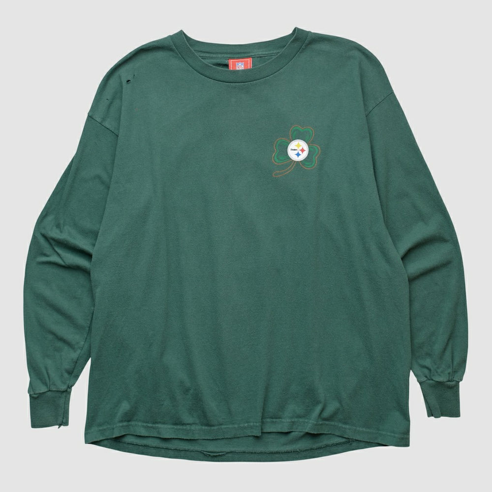 Pittsburgh Steelers NFL 2000s Long Sleeve T-shirt - Green Vintage for sale