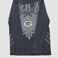 Green Bay Packers NFL 2000s Long Sleeve T-shirt - Black Vintage online