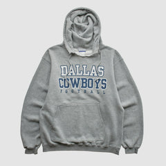 Dallas Cowboys Reebok 2000s Hooded Pullover Sweatshirt - Heather Gray Vintage discount