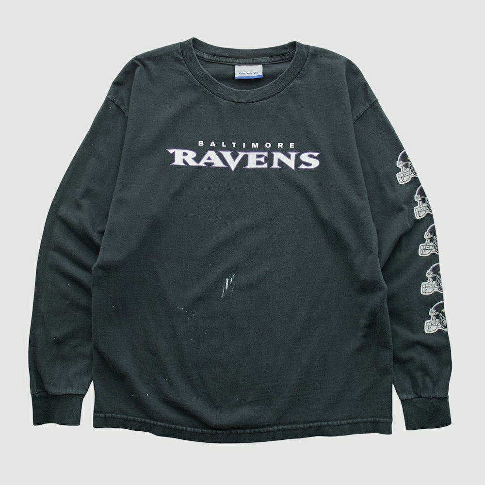 Baltimore Ravens Reebok 2000s Long Sleeve T-shirt - Black Vintage outlet