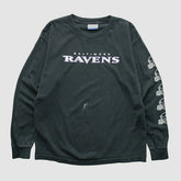 Baltimore Ravens Reebok 2000s Long Sleeve T-shirt - Black Vintage outlet