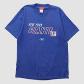 New York Giants Reebok 2000s T-shirt - Blue Vintage for sale