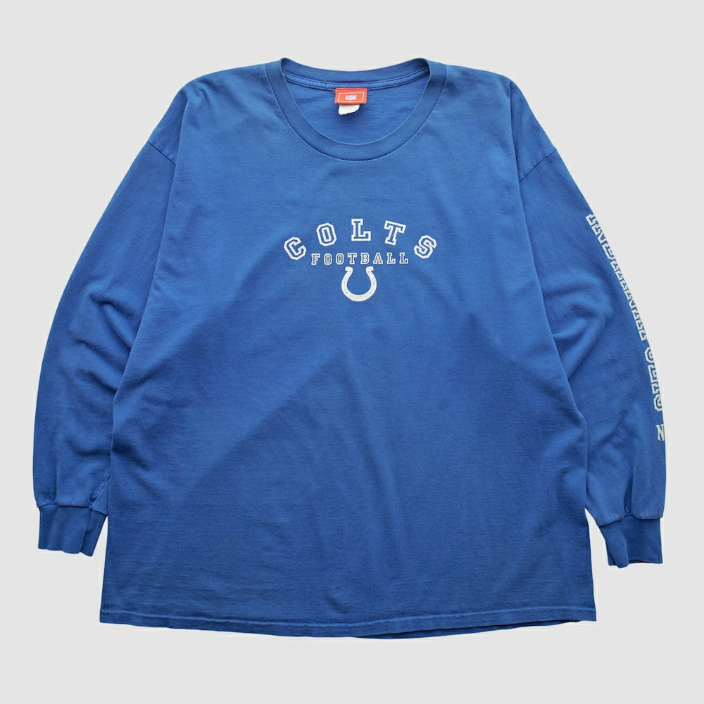Indianapolis Colts NFL 2000s Long Sleeve T-shirt - Blue Vintage on sale