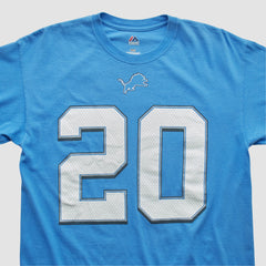 Detroit Lions Majestic 2000s T-shirt - Blue Vintage discount