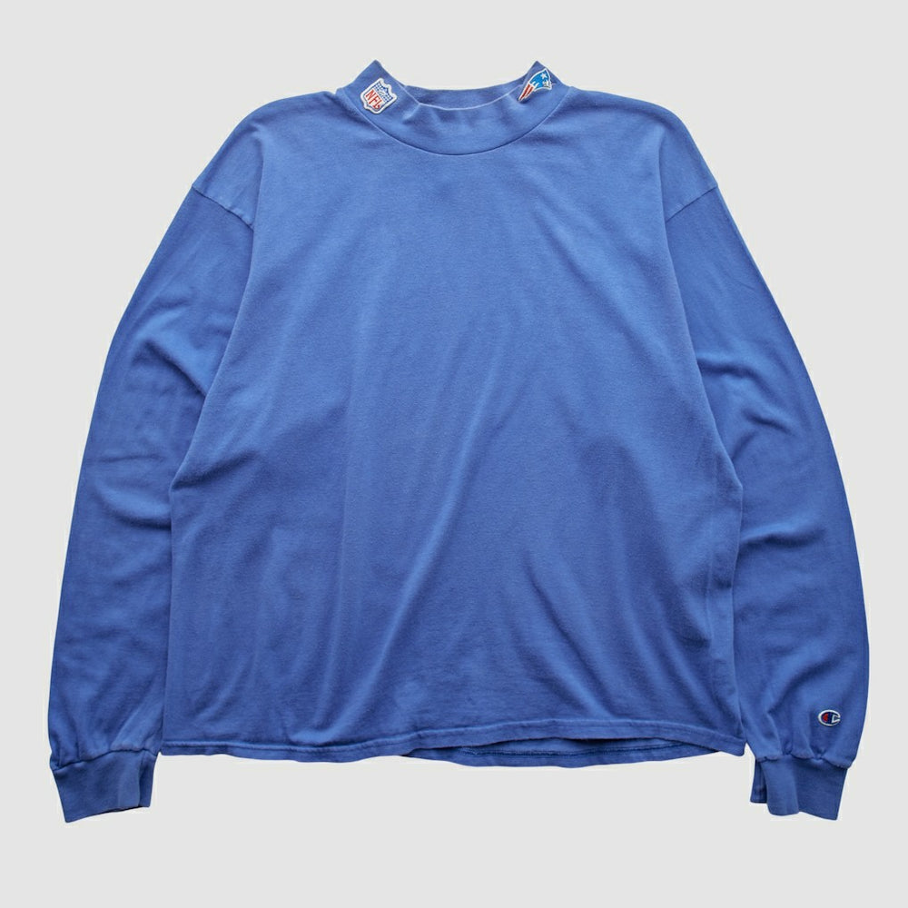 New England Patriots Champion 90s Long Sleeve T-shirt - Blue Vintage online