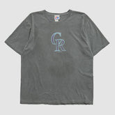 Colorado Rockies Majestic 2000s T-shirt - Gray Vintage