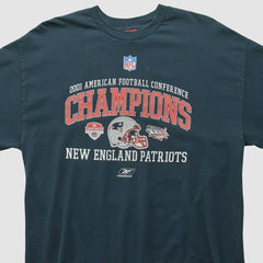 New England Patriots 2001 Long Sleeve T-shirt - Black Vintage for sale