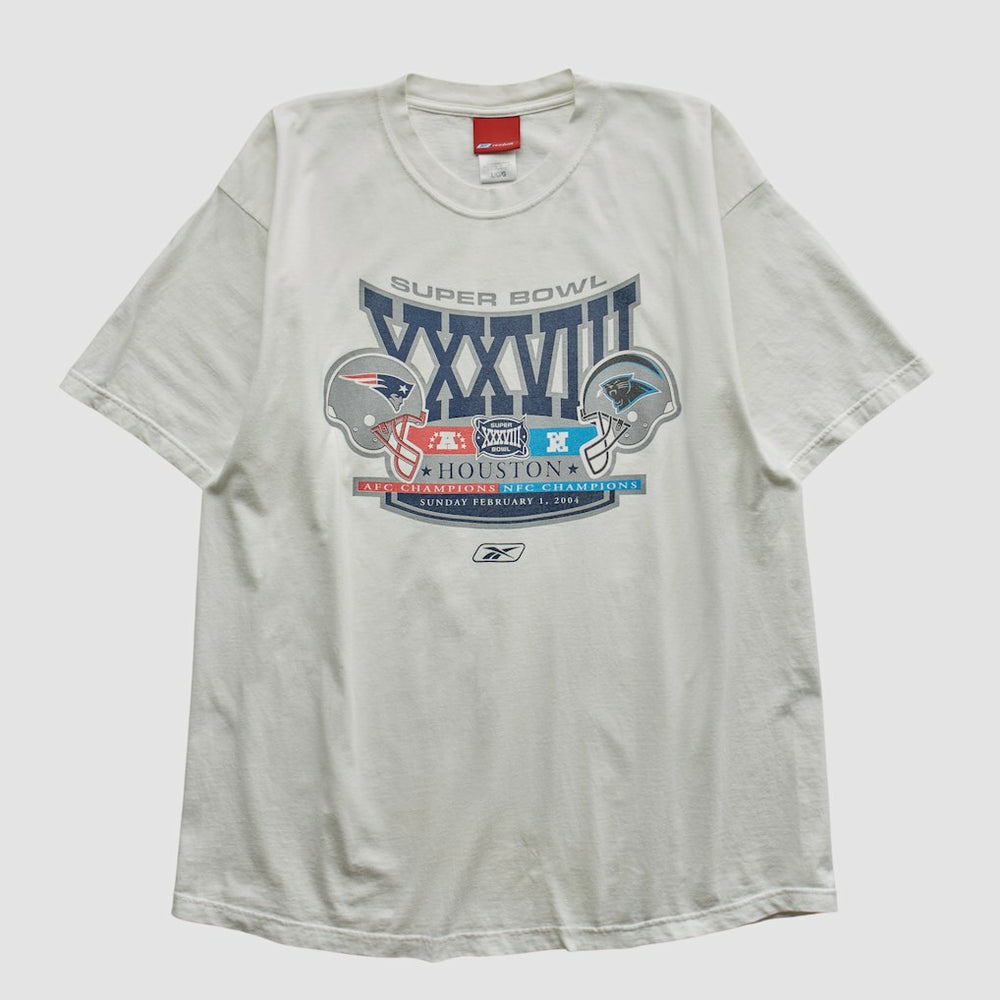 New England Patriots Reebok 2004 T-shirt - White Vintage for sale