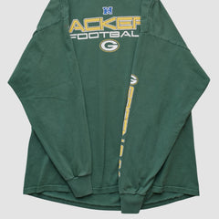 Green Bay Packers NFL 2000s Long Sleeve T-shirt - Green Vintage discount