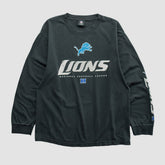 Detroit Lions NFL 2010s Long Sleeve T-shirt - Black Vintage cheap